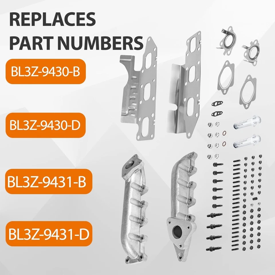 Kit coletor de escape atualizado para 11-16 Ford F-150 / Expedition 3.5L Ecoboost - Imagem 3 de 4
