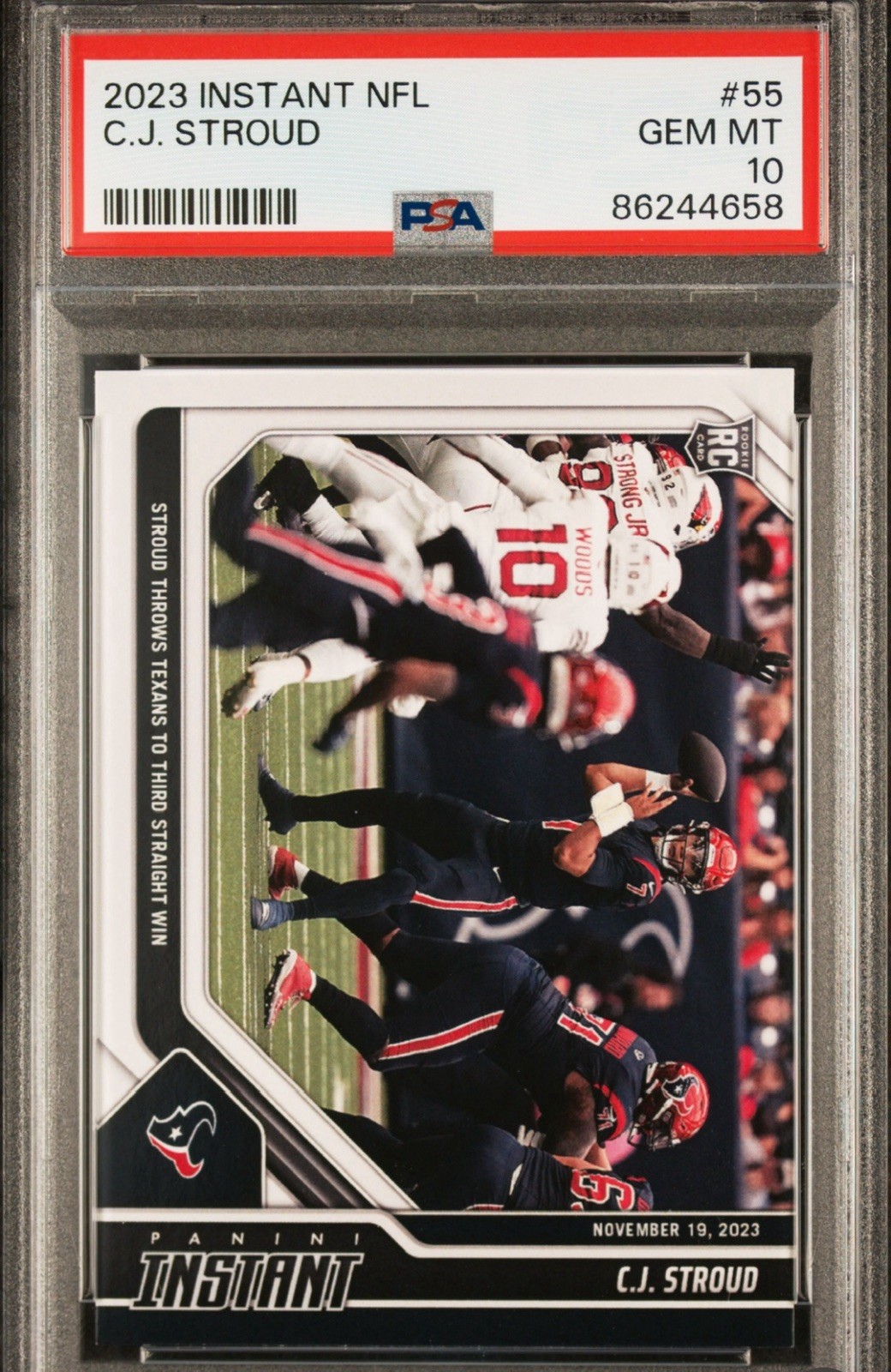 2023 Panini Instant NFL - C.J. Stroud #55 /1643 (RC) PSA 10!!