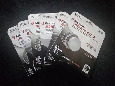 Gamma - Synthetic Gut Tennis Strings (6 pack)
