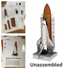 Paper Model 1: 150 Space Shuttle Atlantis Handmade Space Rocket DIY Craft Gift