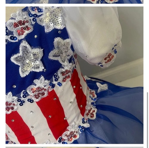 Girls 4th Of July Cupcake Pageant Independence Day Patriotic Americana Dress - Picture 6 of 6