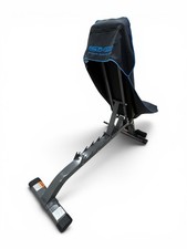 🇦🇺 Blue on Black AXS Pro Sports Throw Over Hooded Gym Bench-Car Seat Towel (L)