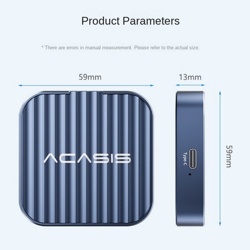M.2 2230 NVMe SSD Enclosure 10Gbps Magnetic M.2 SSD Case External SSD for6947 - Afbeelding 10 van 10