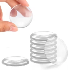 Door Stoppers Wall Protector, Clear Reusable Door Bumpers with Self Adhesive, Do