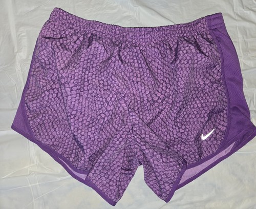Girl's XL Nike Youth Standard Fit Reptile Print Running Run Shorts Purple