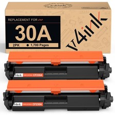 V4ink Compatible 30A Toner Cartridge Replacement for HP 30A 30X CF230A Black