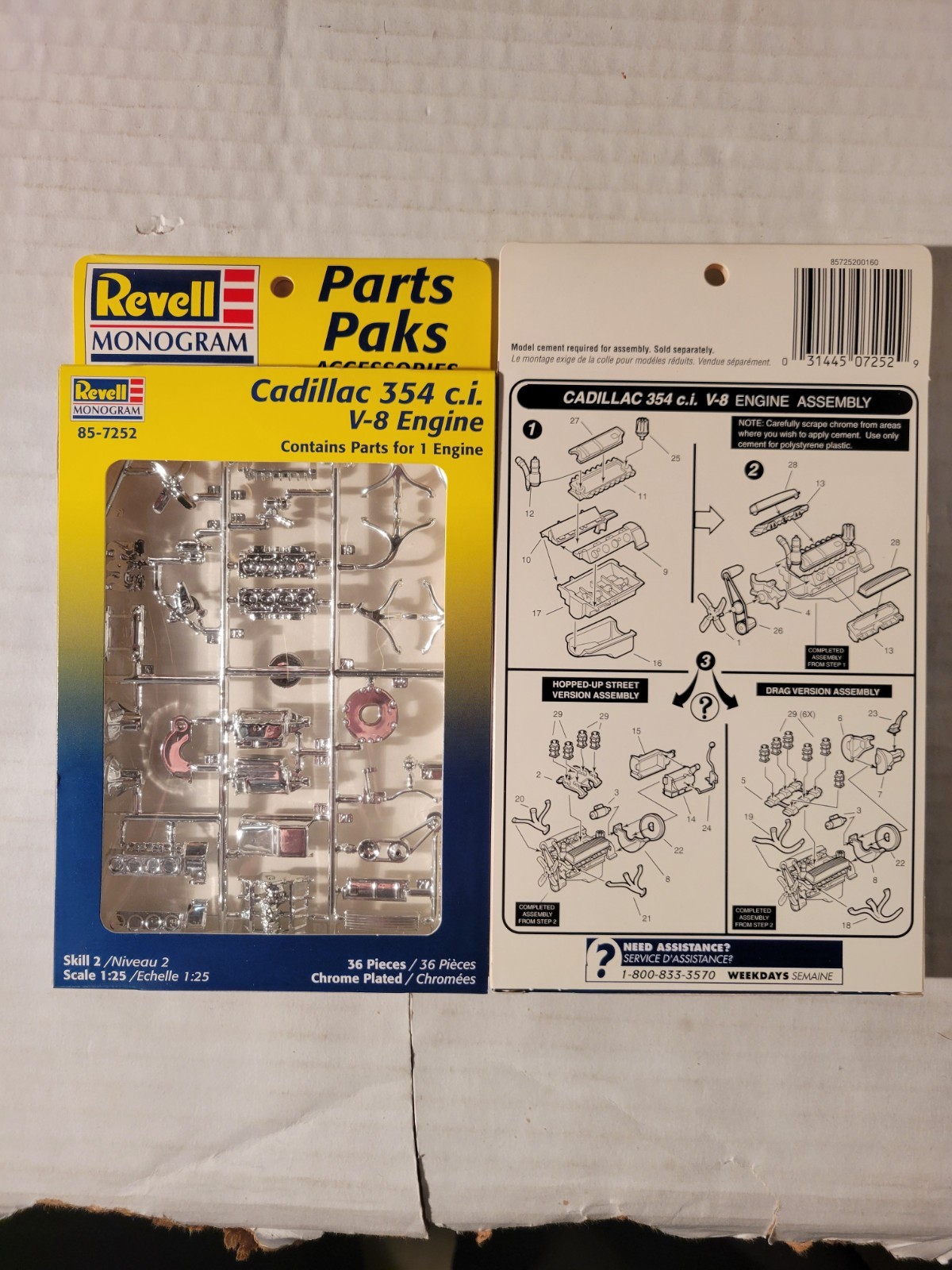 Revell Parts Paks Accessories Engines Folder-3 and 4 | eBay