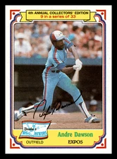 1984 Topps Drake's Big Hitters Andre Dawson  #9 Montreal Expos NM-MINT