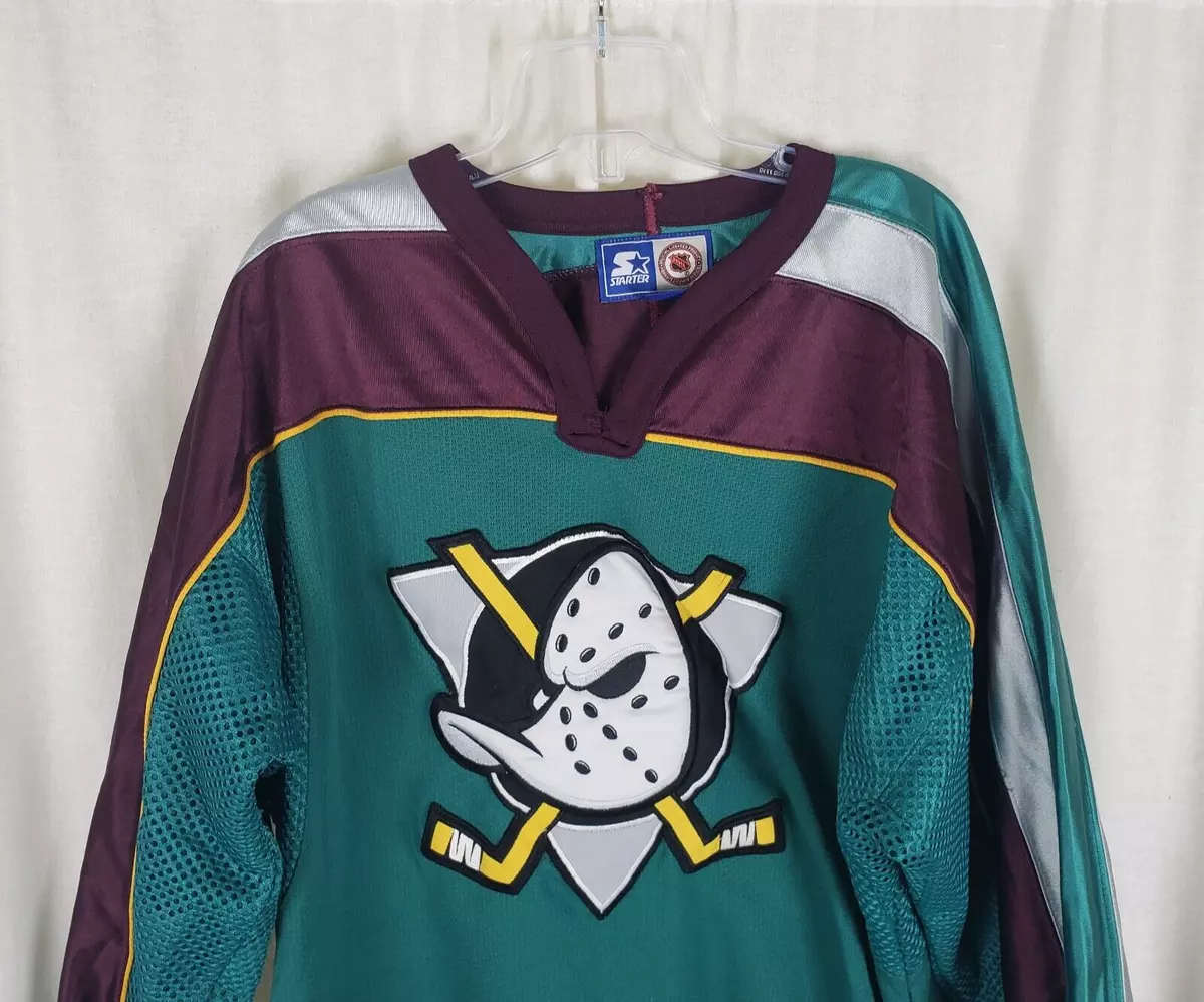 STARTER, Shirts, Vintage 9s Starter Nhl Anaheim Mighty Ducks Jersey Sz L