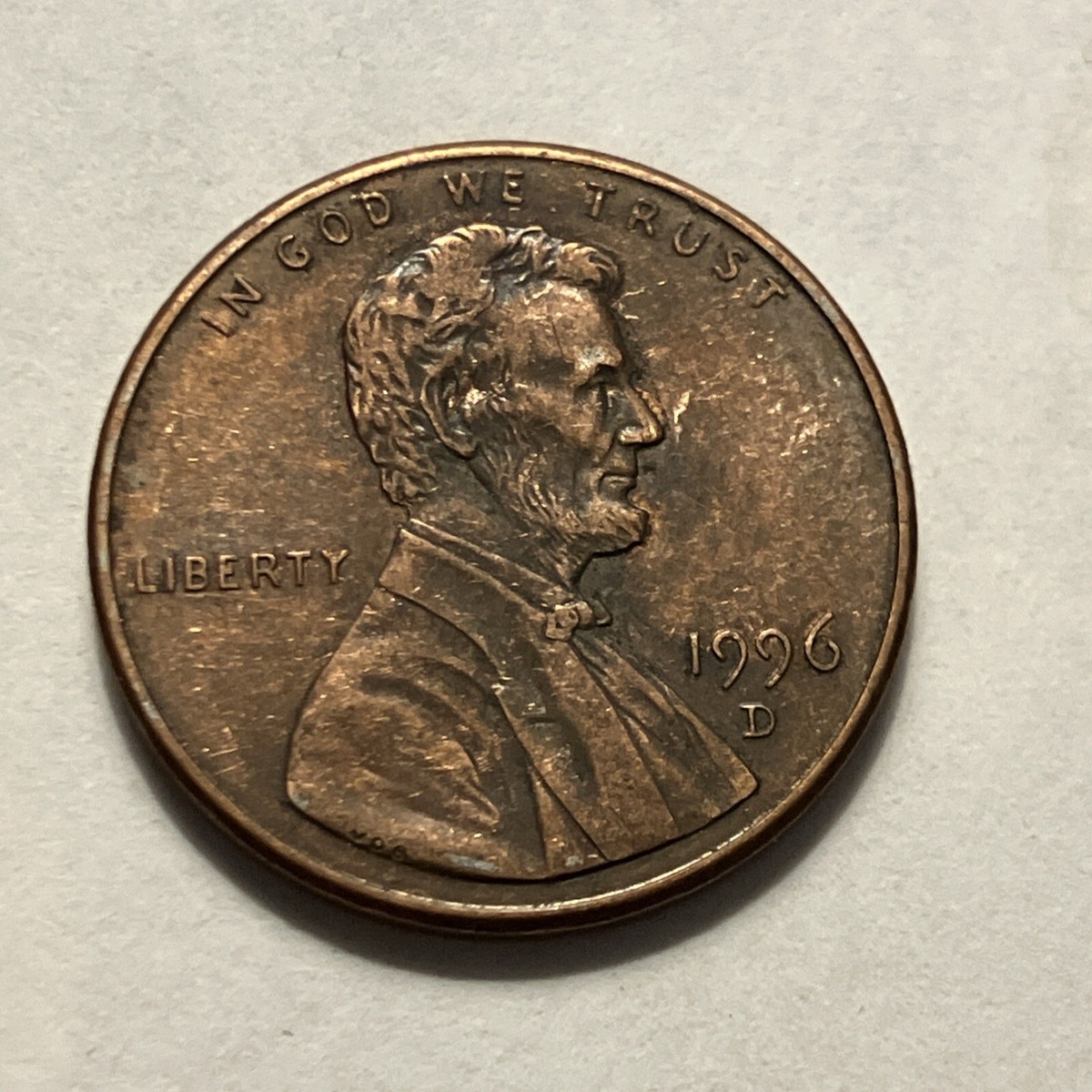 1996 D Lincoln Memorial Cent,AU,FS/DDO/Wide Am/Cherry