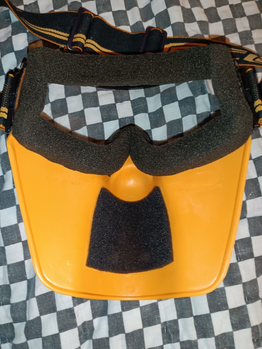 Vintage SCOTT Goggle 59 Black / Orange guard,mx,ama, motocross