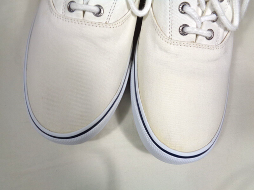 Sperry topsider Striper II white boat shoes CVO Sneakers men's size 13 M ~ EUC - Picture 12 of 19
