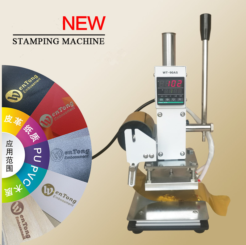 Manual Digital Hot Foil Stamping Machine Wooden Bronzing machine 5*7 cm b