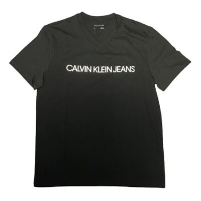 Calvin Klein Jeans Dark Charcoal Gray Tee T-Shirt JUL Logo Mens