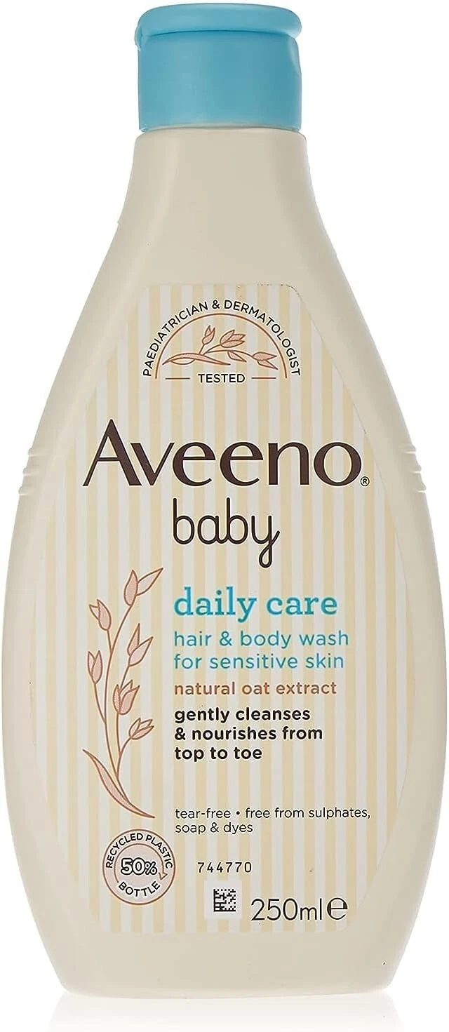 Product Image for AVEENO Baby Daily Care Hair and Body Wash 250ml (2 Pack)
