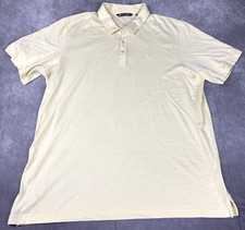 Travis Mathew Polo Shirt Mens 2XL XXL Yellow Golf Performance Casual Pima Cotton