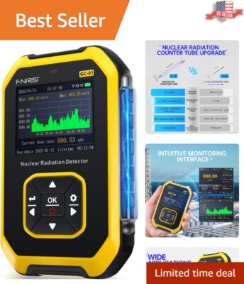 Reliable Geiger Counter with LCD - Portable Radiation Meter for Home & Field Use