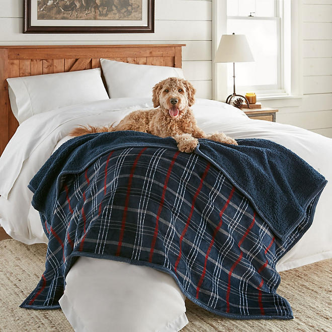 MEMBER'S MARK PLUSH SHERPA THROW 60
