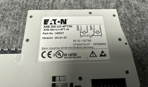 EATON XNE-8AI-U/I-4PT/NI Número de pieza: 140037 Versión: VN 01-07 - Imagen 3 de 4