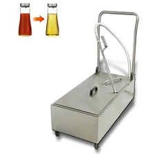 Hakka Commercial Oil Filter Machine 48L Mobile Deep Fryer Oil Filter Paper