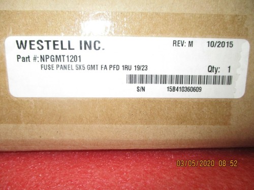 WESTELL - NPGMT1201 - FUSE PANEL 10.5 AMP / GMT, 50 AMP / BUS, 100 AMP / PANEL