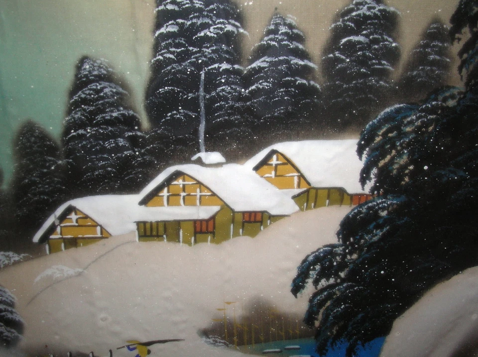 Early 20th century Framed Japanese  Watercolor On Silk. Signed with Chop Mark - Image 4 of 4