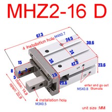 MHZ2-16D For SMC Finger Cylinder