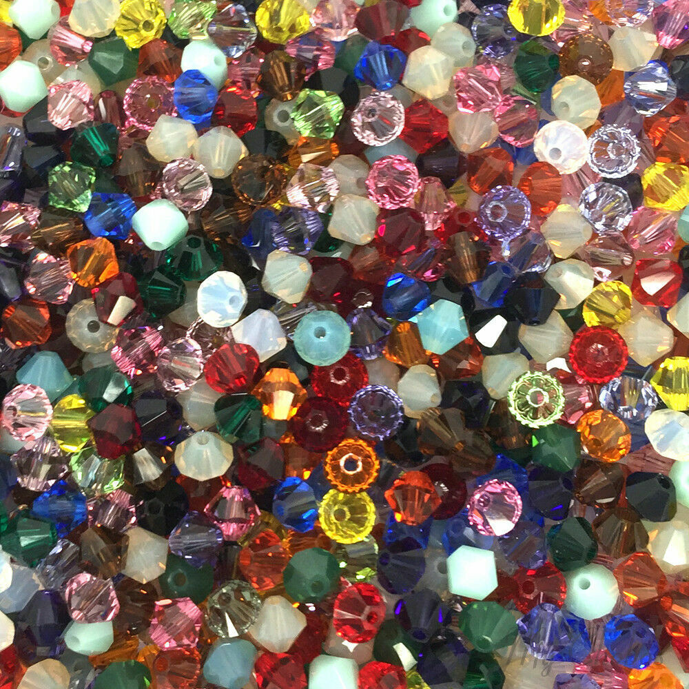 1000pcs Mix 2/3/4/5/6/8mm Austria Crystal bicone beads #5301 Fashion Jewelry
