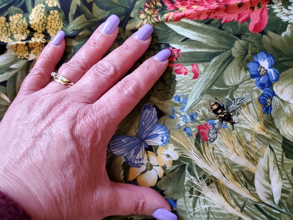 Strip Of Fabric Meadowlands By Moda Fabrics Ladybug Butterfly 106" x 26" Inches  - Image 4 of 4