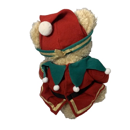 1998 Frederick Atkins WELLINGTON BEAR CHRISTMAS ELF Stuffed Animal Plush 16" Vtg - Picture 2 of 4
