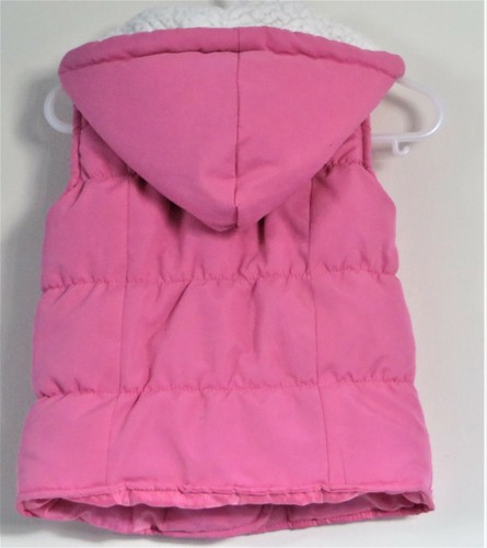 KENNETH COLE REACTION Girls Size 2 Pink Fully-Lined Hood Vest - Picture 2 of 3