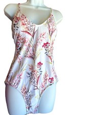 12 Antonio Melani Floral One Piece Swimsuit Criss Cross NWT "Shirred Thing"