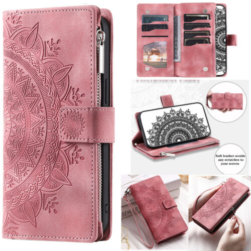 T-Mobile Revvl 6X Pro Flip Case Shockproof Leather Wallet Phone Case Stand Cover - Picture 64 of 77