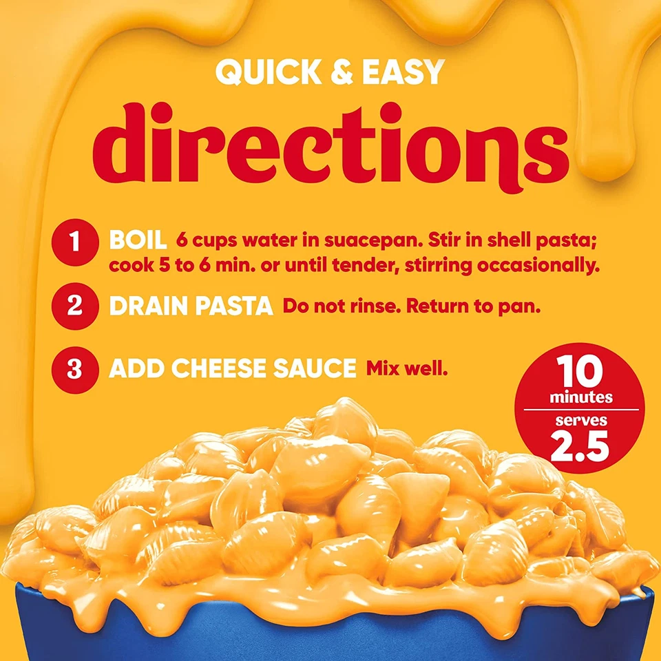 Velveeta Shells & Cheese Original Shell Pasta & Cheese Salsa, Paquete de 3 quilates, 12 oz B Foto 4 de 4
