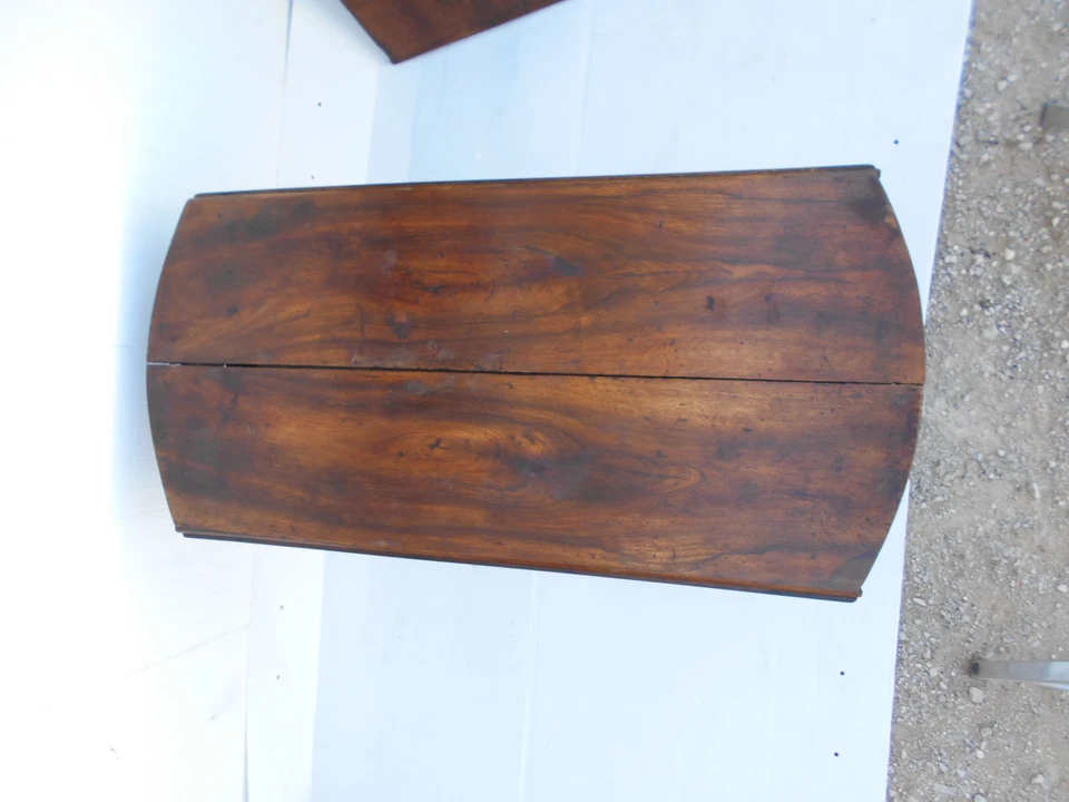 Table de famille, table ancienne en noyer avec 1 rallonge, style louis Philippe  - Photo 4/4