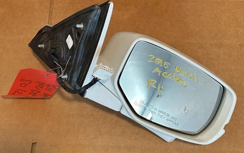 13 HONDA ACCORD Door Mirror Sedan (Passenger Right)white Orchid Pearlwb