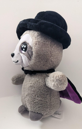 Russ SLOTH PLUSH Lil Peepers Halloween Witch Cape Hat Gray Stuffed Animal 10" - Picture 3 of 11