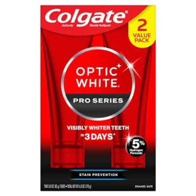 Colgate Optic White Pro Series Stain Prevention Toothpaste Pack Of 2 3 Oz