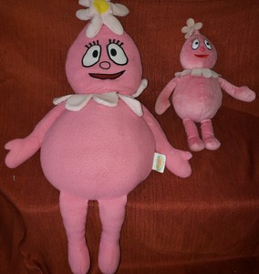 Yo Gabba Gabba Foofa Lot Of 2 Battery Pillow Plush Pink X Large