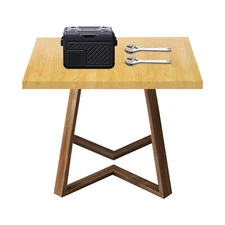 Wood Color Tabletop, Edge-banding Square Countertop, Plywood Countertop