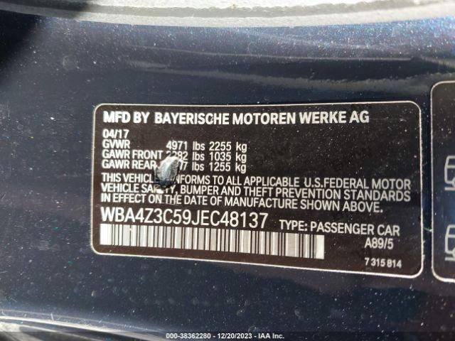 Driver Left Air Bag Sedan Driver Knee Fits 12-18 BMW 320i 1499328 