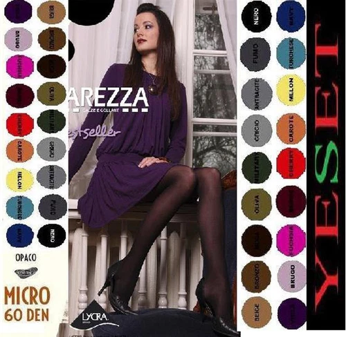Microfiber Tights 60 Den Colors M L XL XXL
