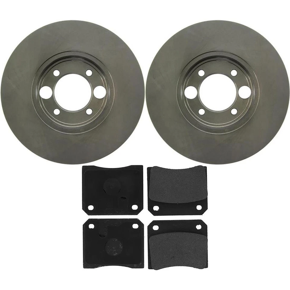 Rear Brake Rotors + Brake Pads Set for 1970 1971 Jaguar XJ 1982-1986 Jaguar XJ12 - Image 4 of 4