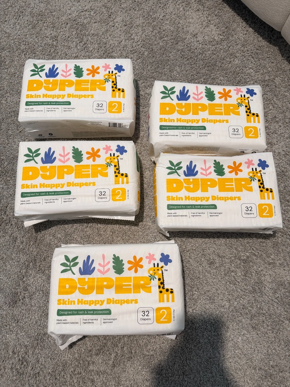- Baby Diapers Size 2 (32 Count) - Plant Based Disposable Diapers for Day and...