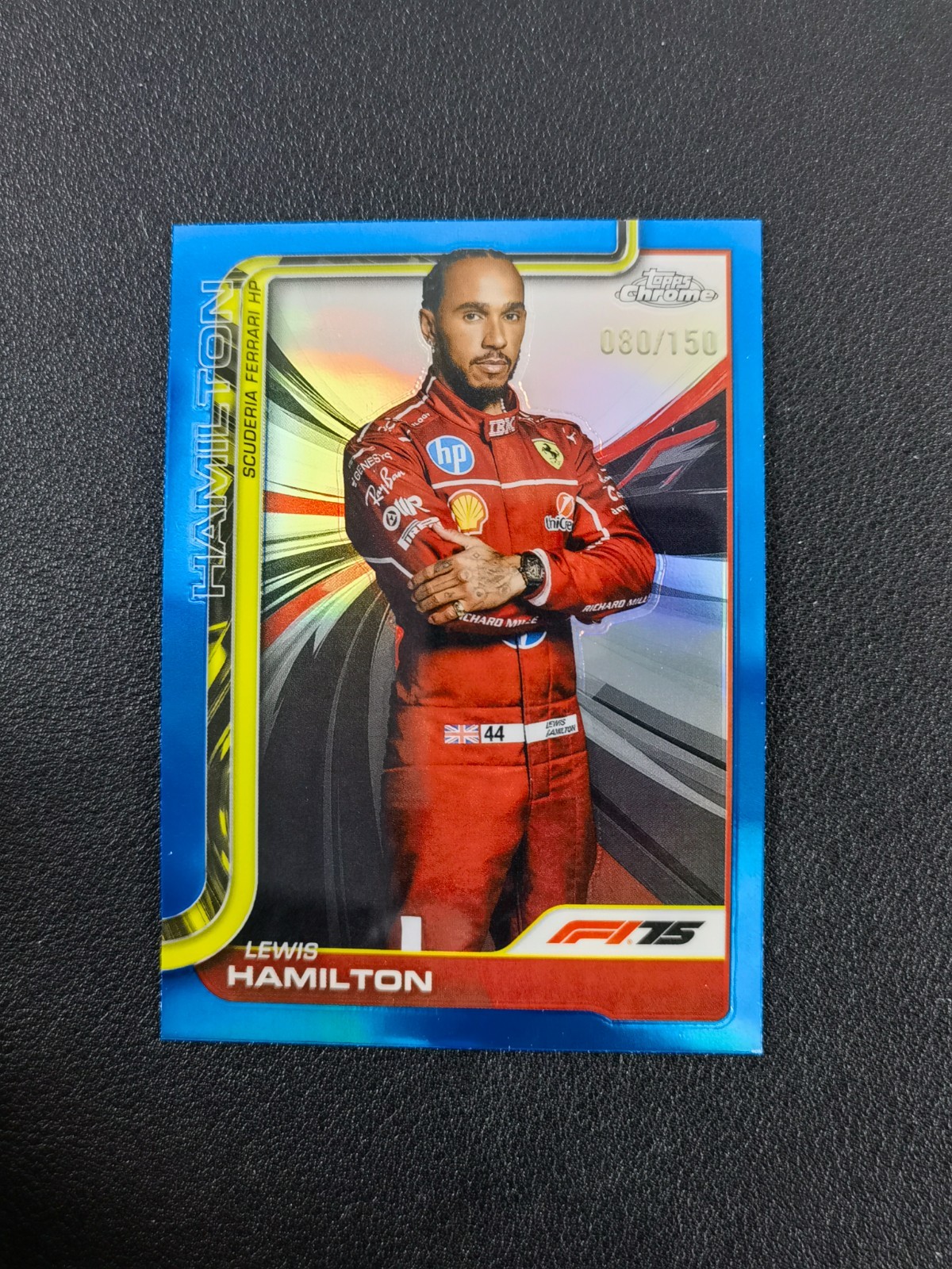 2025 Topps Chrome Formula 1 F1 Lewis Hamilton Blue 80/150#4 QKA