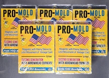 5x Pro Mold 1948-1950 Bowman 2nd Gen w/ Sleeve Magnetic Holder One Touch