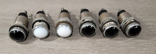 Vintage Dialco Indicator Lights Panel Mount Bulb Socket 75W 125V 6 Units