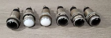 Vintage Dialco Indicator Lights Panel Mount Bulb Socket 75W 125V 6 Units