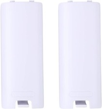 Lot 2 2X Wii Remote Battery Cover Shell White