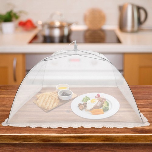  4 Stück Faltbare Lebensmittelabdeckung Faltbare Netz Netzabdeckungen für Draußen - Bild 2 von 12